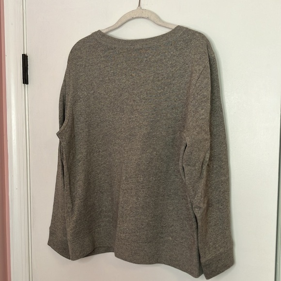 J. Crew jacquard floral front sweatshirt - Picture 7 of 10